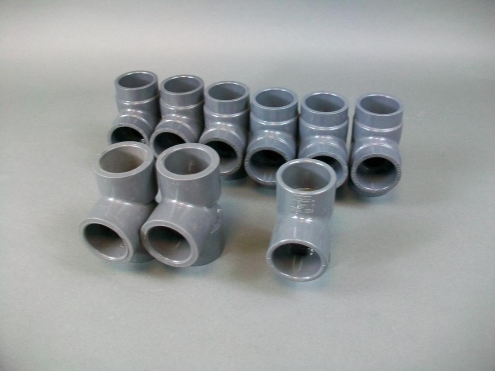 Lot of 9 Miscellaneous 1 1/4" SCH80 Tee Fitting PVC Socket Mavin the