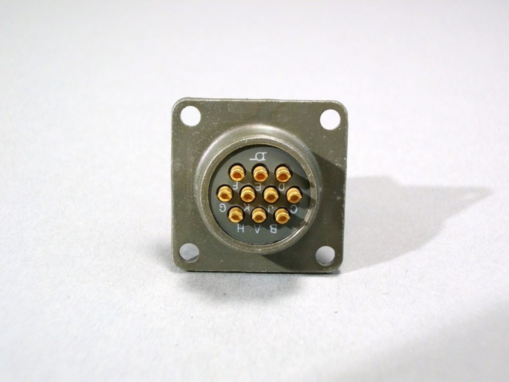 ITT Cannon Connector MS3112E Bulkhead Socket KPT02E1210P Receptacle