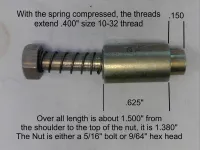 (10) Deutsch 2760000T5-11 Captive Head-skruer Størrelse 10-32 x.400"