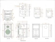 8 ohm 8 tommer 2-veis høyttalersett par 150 watt RMS