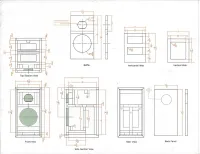 8 ohm 8 tum 2 Way Speaker Kit par 150 watt RMS