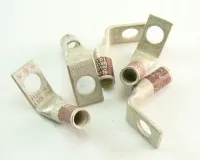 AWG #2 Lug 1-huls 3/8" Stud 90deg Insp Window Brown Terminal sælges som enkelt enheder