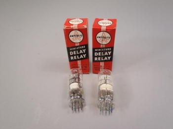 Set of (2) Amperite Miniature Delay Relay 26N01ST New Old Stock in Box!