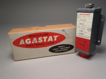 Agastat Miniature Time Delay Relay 2112-D-H1 28V DC Timing 1 Sec. - New