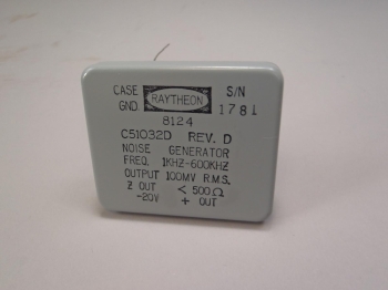 Raytheon Thermal Noise Generator 10001-2469424-1 6625-00-931-2484 1KHZ-600KHZ