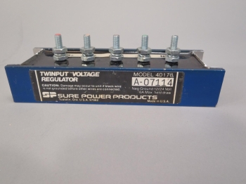 Twinput Voltage Regulator Model 40178 A-07114 12/24 Volt Sure Power Product NOS