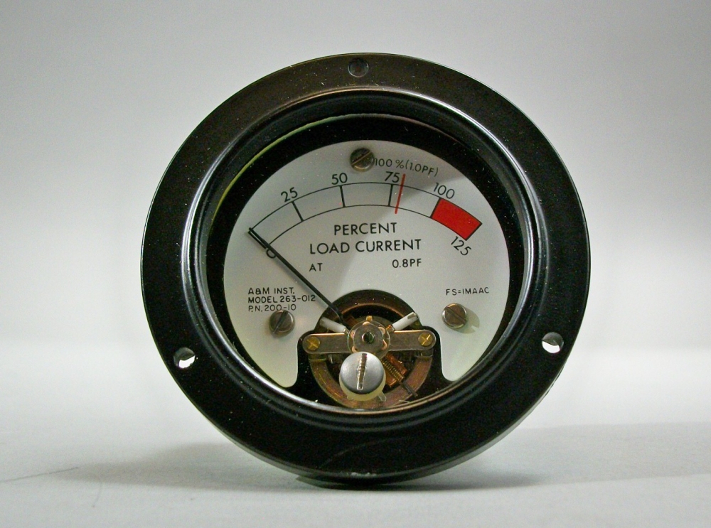 A&M Instrument Model 263012 PN 20010 Percent Power Gauge Mavin the
