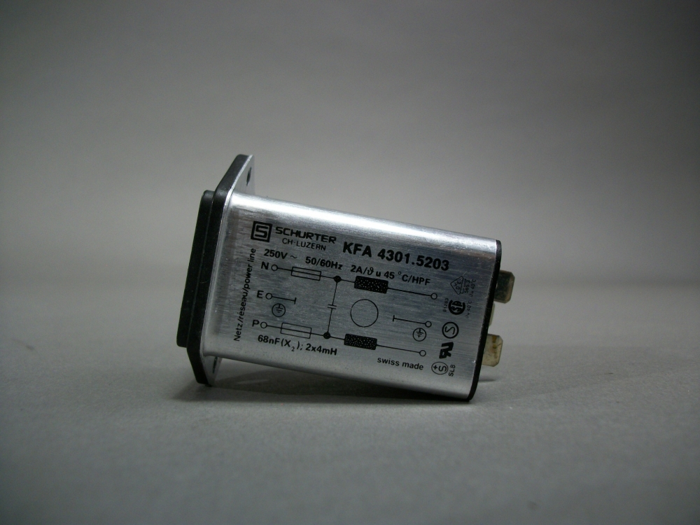 Schurter 250V Type KFA 2A M5 Power Entry Module 4301.5203 New Lot