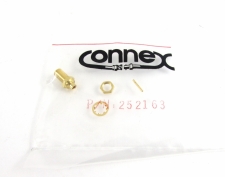 QTY (50) Connex MCX Jack, B/H Crimp Solder, RF Coax Connector, P/N 252163
