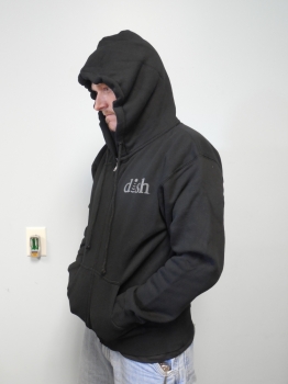 DISH® SHOWTIME® Black Zip-up Hoodie Sz: Small