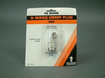 Paladin Type N Series Crimp Plug for RG8 Cable PA 9550B