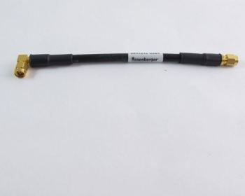 Rosen Berger 994131C SMA/M to R/A cube SMA/M 6" Gold Cable Assembly