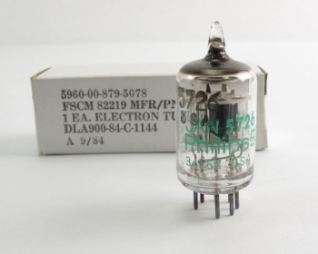 Lot of 100 - Philips ECG JAN 5726 Twin Diode Vacuum Electron Tube  7-pin Miniature