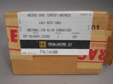 Square D FAL14100 Molded Case Circuit Breaker 1 Pole 50/60 Hz 125VDC 100 AMP NEW