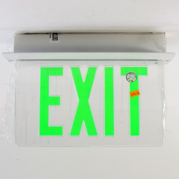 Lithonia EXIT SIGN LRP W 1 GC 120/277 EL N PNL LED + ELA G LRIS 120/277 EL N Kit